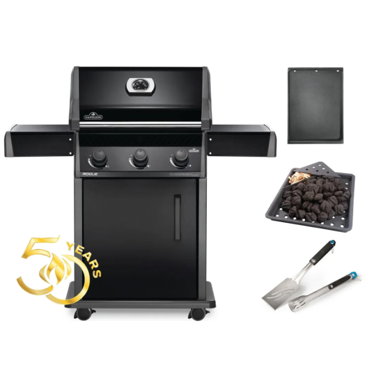 NAPOLEON Grill gazowy Rogue 425 czarny + Pakiet 50 YEARS (56426 +67732 +70032)